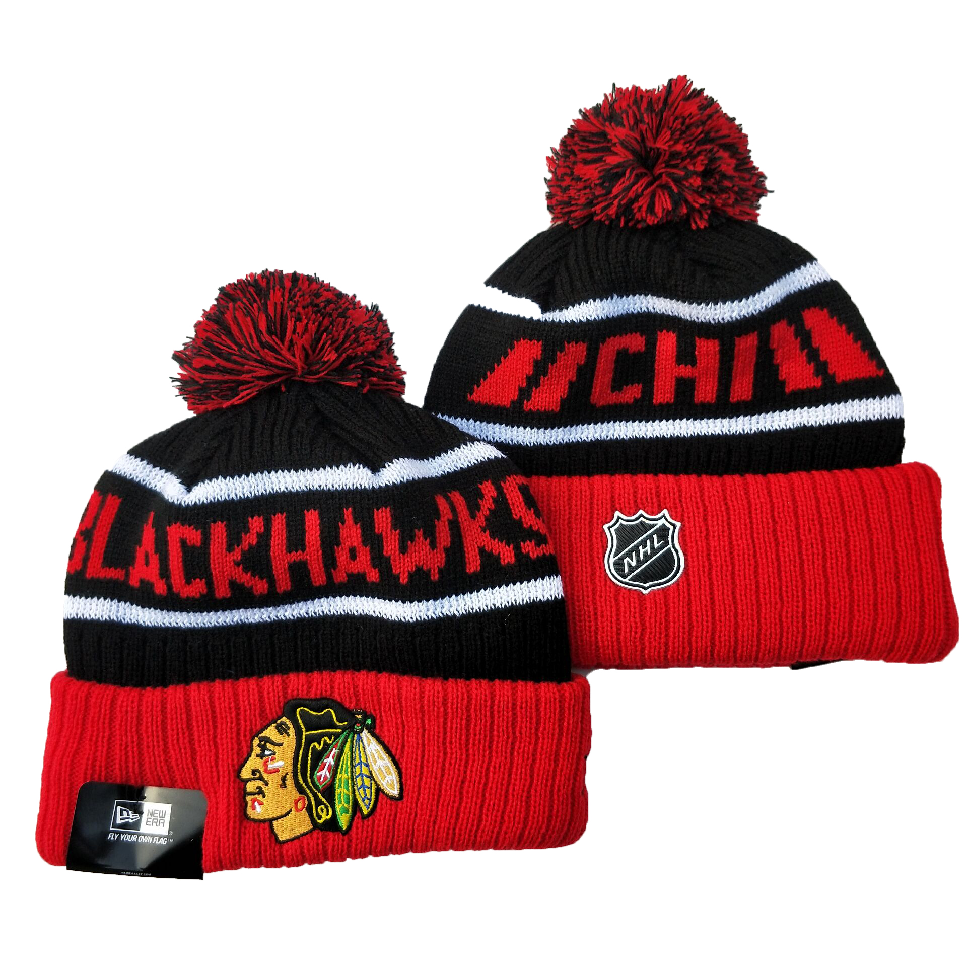 Chicago Blackhawks Knit Hats 008